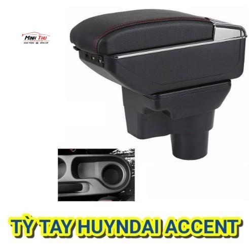 Hộp tỳ tay ô tô xe Hyundai Accent tích hợp 7 cổng USB