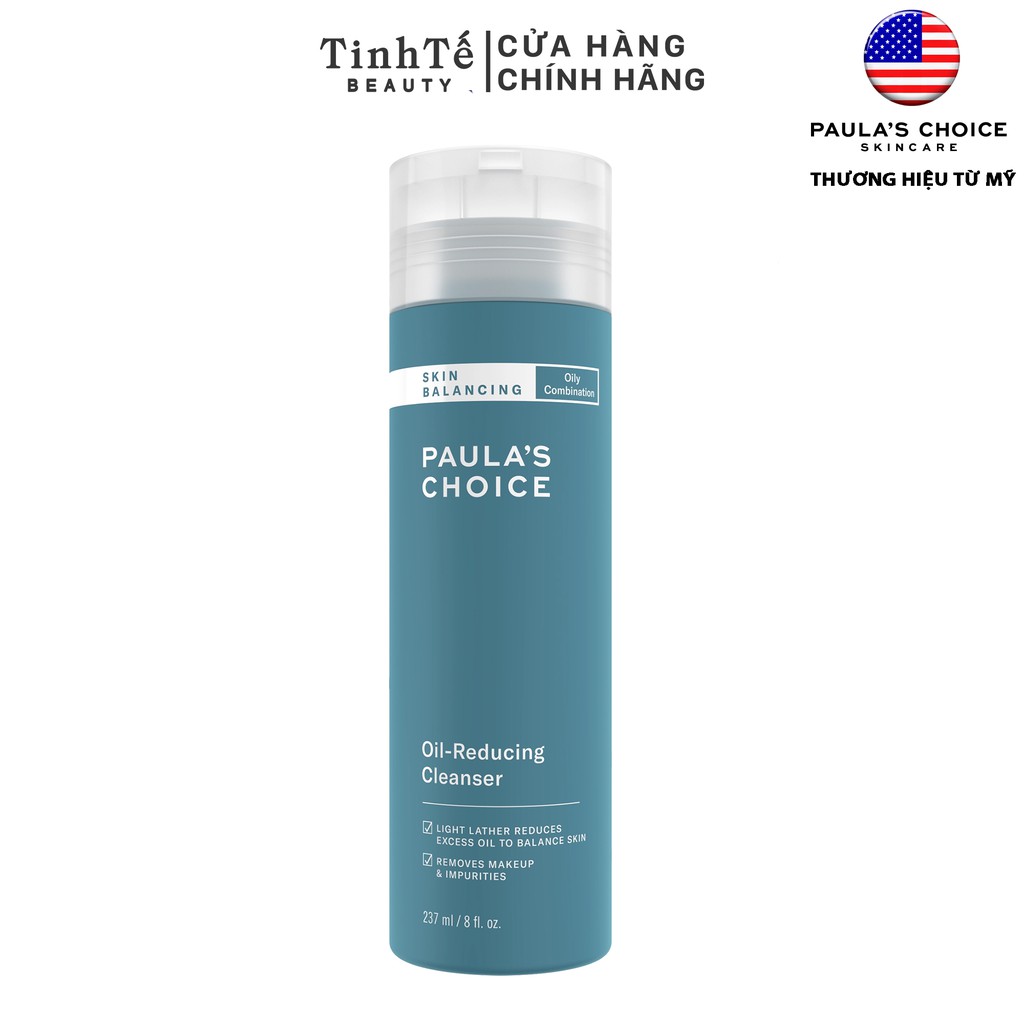 Sữa rửa mặt cân bằng độ ẩm và giảm dầu Paula's Choice Skin Balancing Oil Reducing Cleanser 237ml