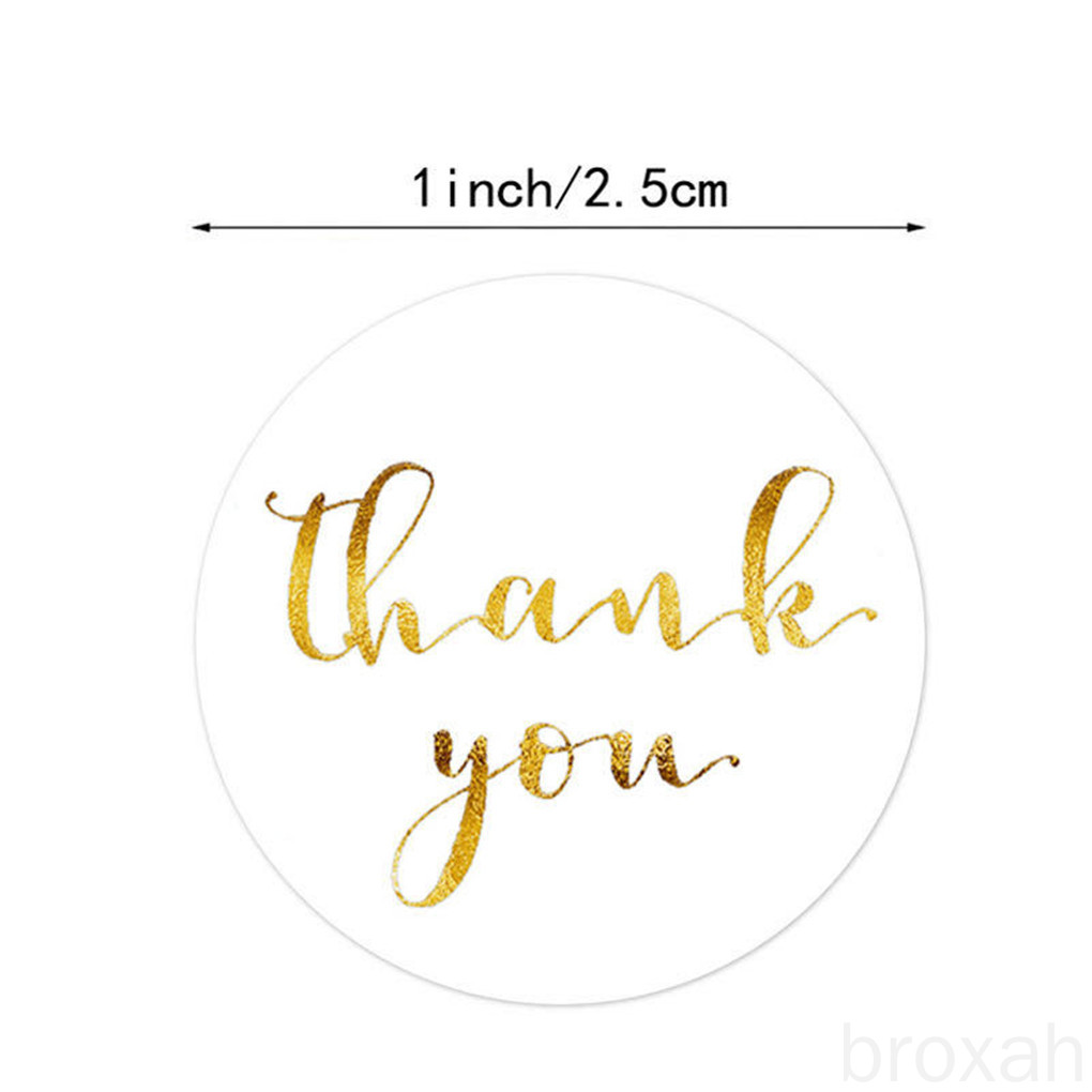 Cuộn 500 Miếng Dán Chữ Thank You