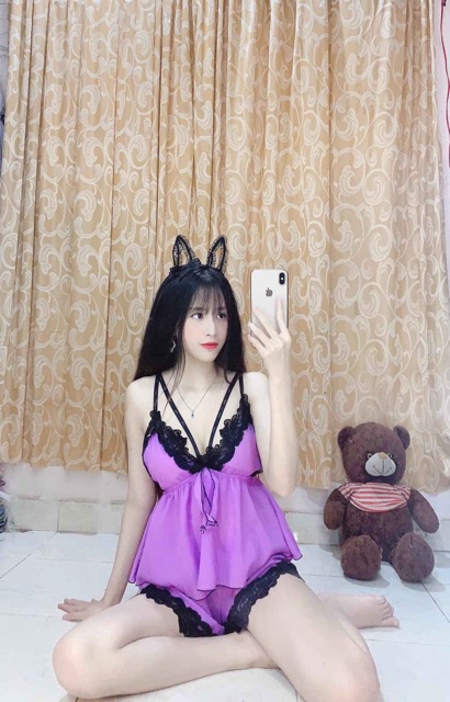 [Mã WAPUSH giảm 15% đơn 50K] [SALE 35%] Đồ ngủ lụa dây bra có mút | BigBuy360 - bigbuy360.vn