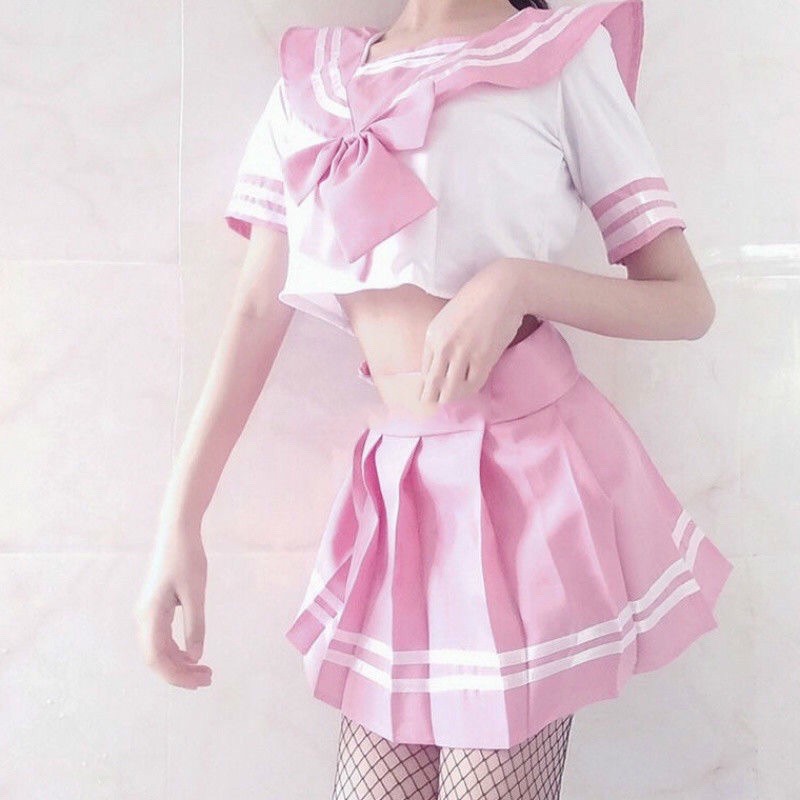 Set cosplay nữ sinh Hồng xinh xắn. SHIP HOẢ TỐC TPHCM. Đồ ngủ cosplay sexy ThaoBonita | BigBuy360 - bigbuy360.vn