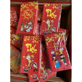 Tệp 10 lì xì giấy đỏ đẹp loại to