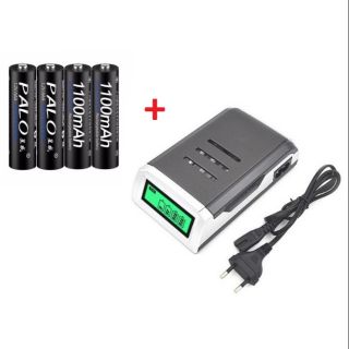 Combo sạc C905 và 4 pin Palo AAA 1100mAh tự ngắt khi đầy