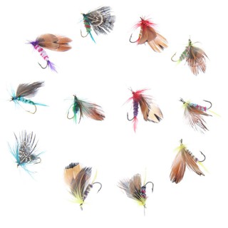 Set 12 mồi câu cá hình côn trùng bay 10g