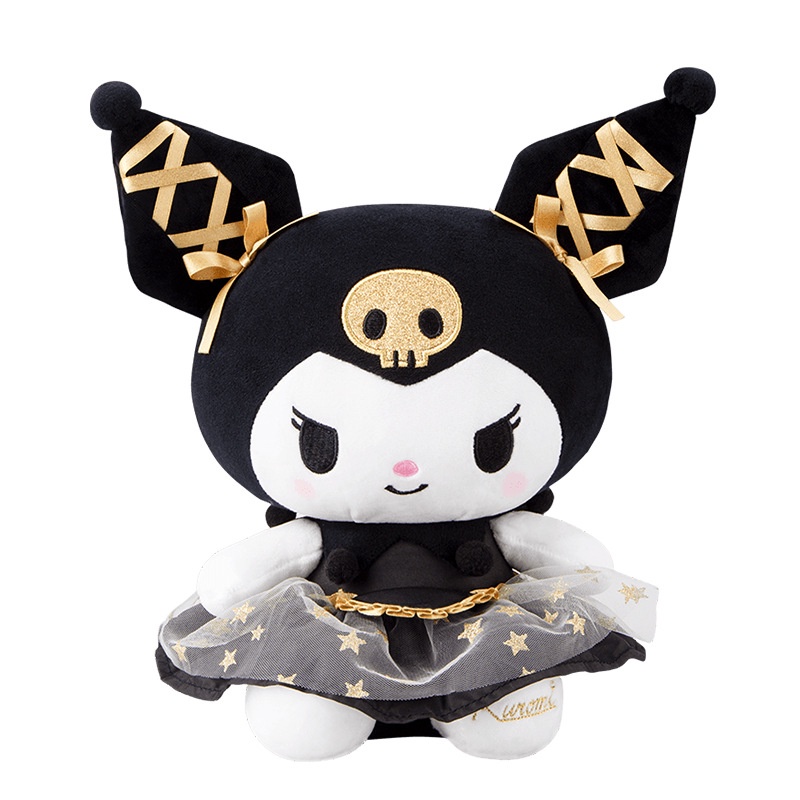 SANRIO Mới Thú Nhồi Bông Hình Hello Kitty Kuromi Màu Vàng Đen Trang Trí Nhà Cửa