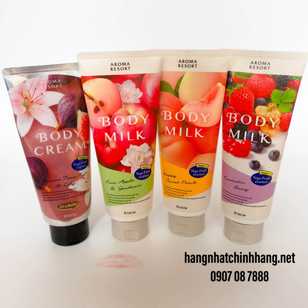 SỮA DƯỠNG THỂ  & KEM DƯỠNG THỂ AROMA RESORT