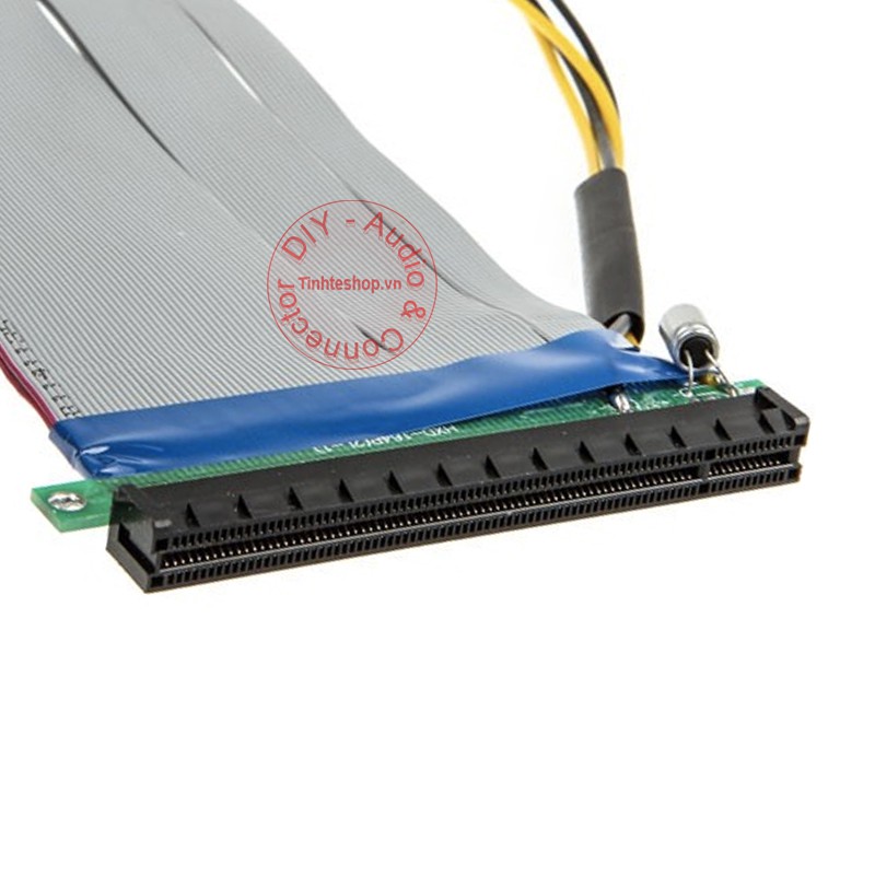 Cáp nối dài mở rộng khe PCI-E 16X cho VGA card màn hình cho PC Máy tính để bàn hỗ trợ nguồn