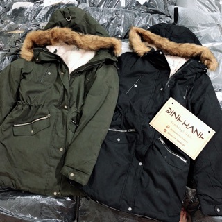 Áo parka lót lông giá rẻ nhất