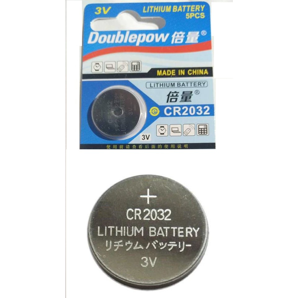 Vỉ 5 Pin Doublepow CR2032 – 3V Lithium, Pin Cmos CR2032 - 3V