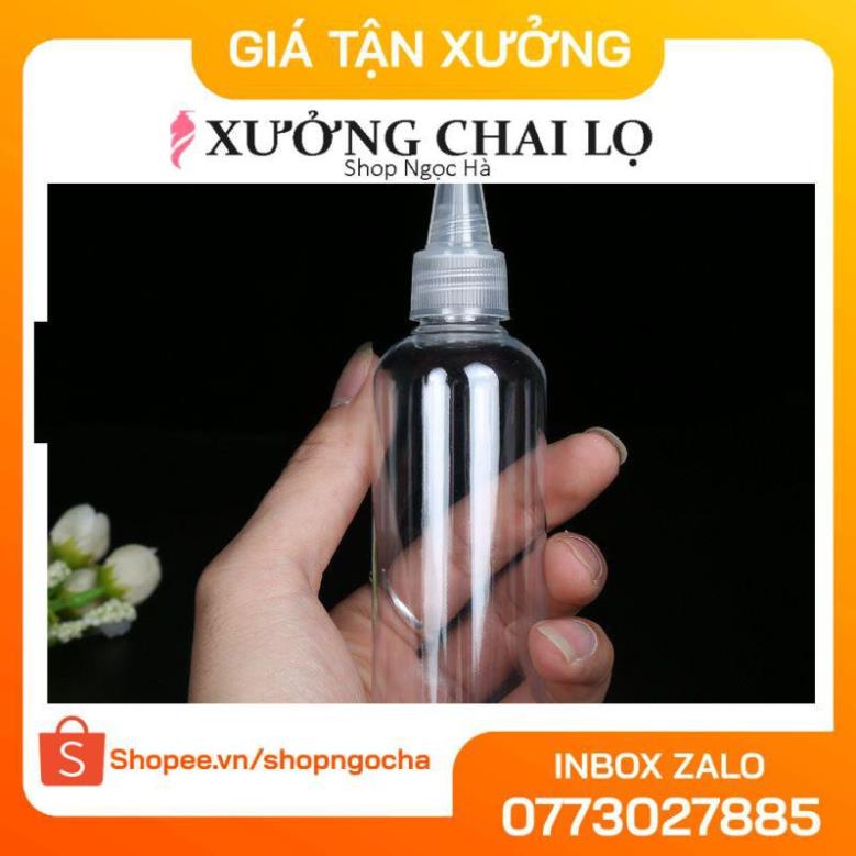 Chai Chiết Mĩ Phẩm ❤ GIÁ TỐT NHẤT ❤ Chai nhựa pet nắp nhọn 100ml,50ml,30ml,20ml chiết mỹ phẩm, chiết mực .