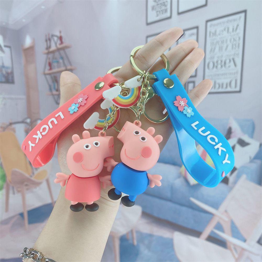 LANFY Móc Khóa Hình Heo Pe-Pa Dễ Thương