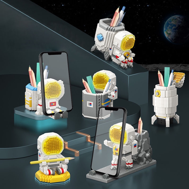 Bộ lắp ráp nhân vật hình phi hành gia SLUBAN nanoblock thiết kế mini dành cho bé
