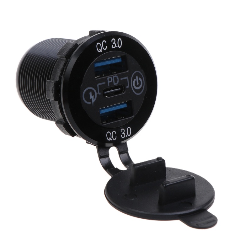 Ổ Cắm Sạc USB 3.0 Type-c 12V / 24V Chống Nước