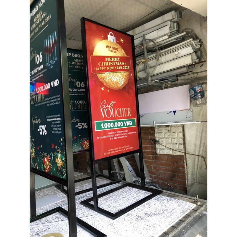 Standee khung sắt kích thước 60*160, 80*180, 80*200