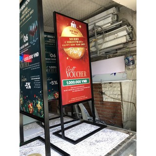Standee khung sắt kích thước 60*160, 80*180, 80*200