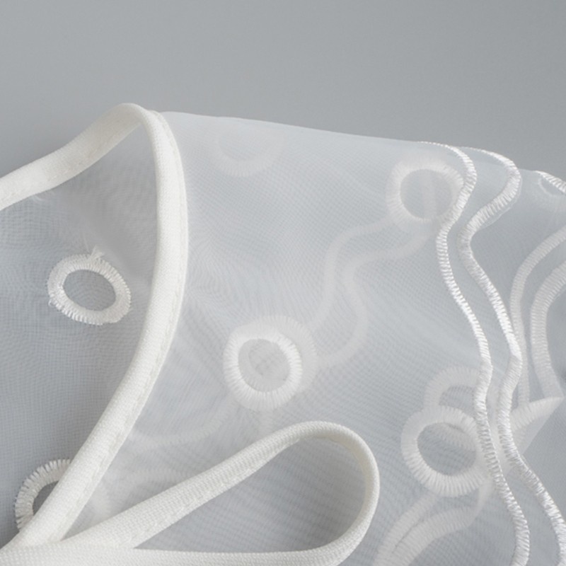 Cổ áo giả trang trí thêu lưới ren nhiều lớp kiểu lolita