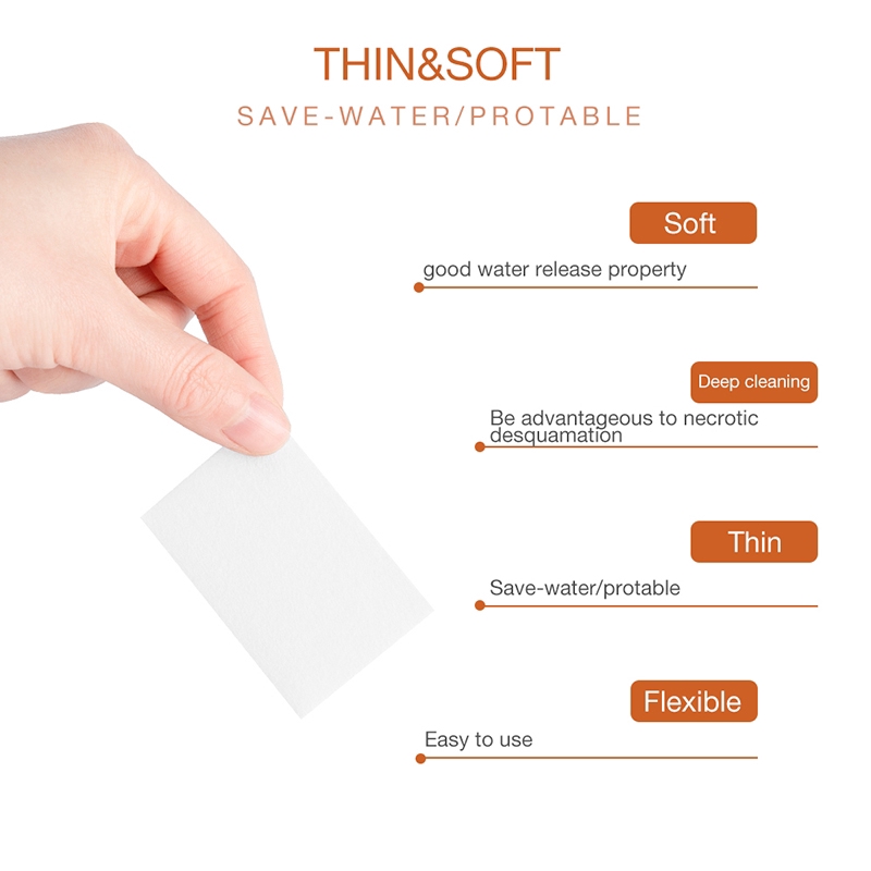 [Hàng mới về] Bông tẩy sơn móng tay chất liệu cotton cứng dày thân thiện với môi trường sử dụng một lần tiện lợi HB