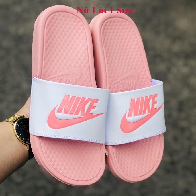 Dép unisex 𝐍𝐈𝐊𝐄 ❤️FREESHIP + Hộp❤️ dép quai ngang thể thao nam nữ mk in 𝐍𝐈𝐊𝐄-𝐁𝐚𝐧𝐚𝐬𝐬𝐢,hồng quai trắng