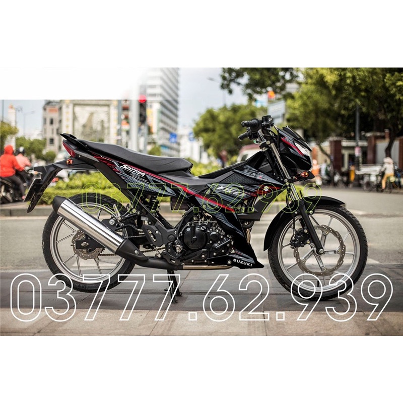 Tem rời Satria đen - tem xám chỉ đỏ siêu hot 2022