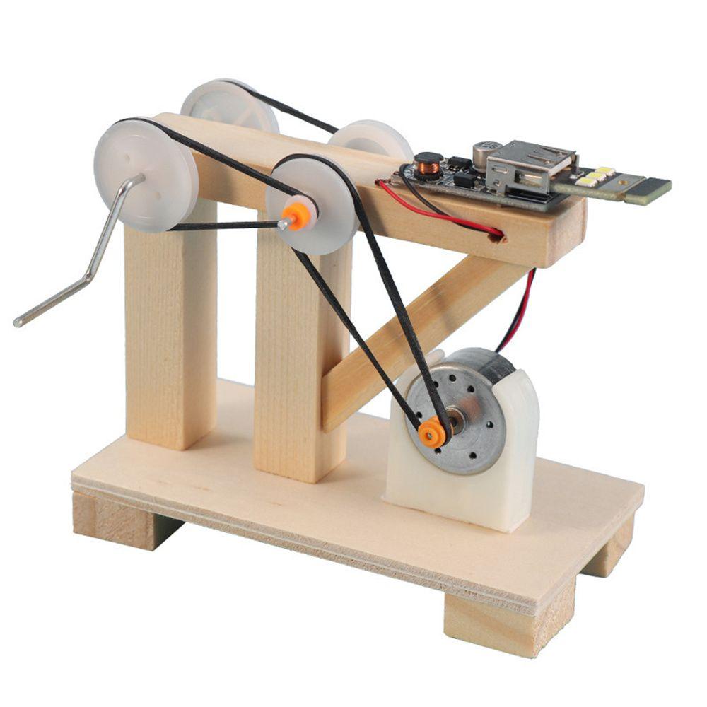 Mô Hình Máy Phát Điện Dynamo Bằng Gỗ Cho Bé