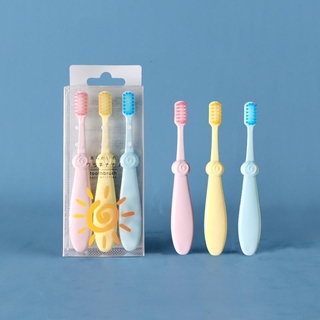 Set 3 Bàn Chải Tập Đánh Răng Lông Mềm Dễ Thương Cho Bé 2-6 Tuổi