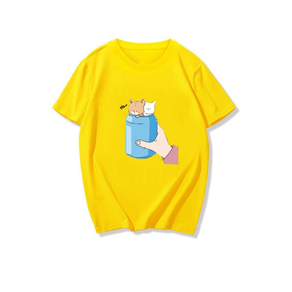 NRVP Áo thun vải mềm mại cổ tròn tay ngắn họa tiết hoạt hình thời trang dành cho trẻ em từ 3- 11 tuổi