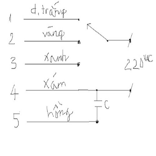 Moter quạt B4 220V