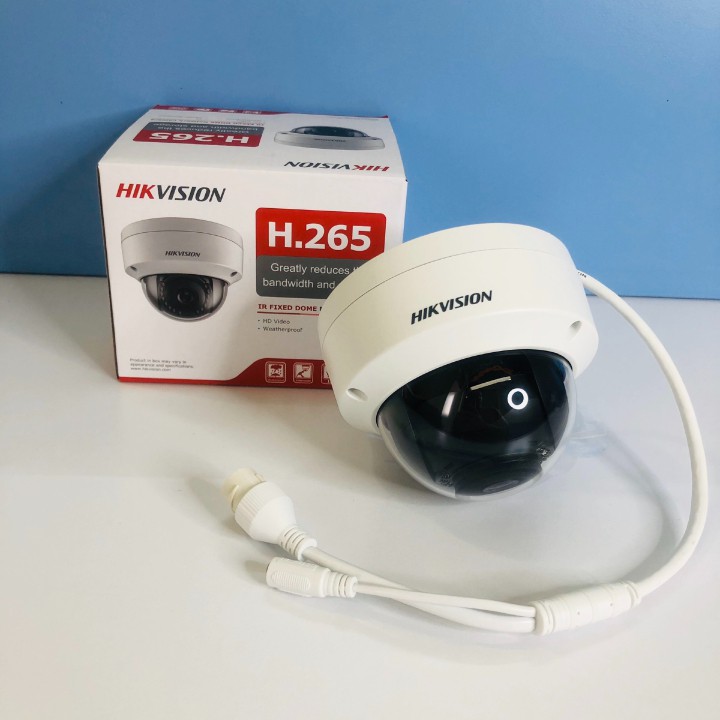 Camera Dome hồng ngoại 2.0 Mpx 1080p DS-2CD1123G0E-I siêu nét chính hãng Hikvision