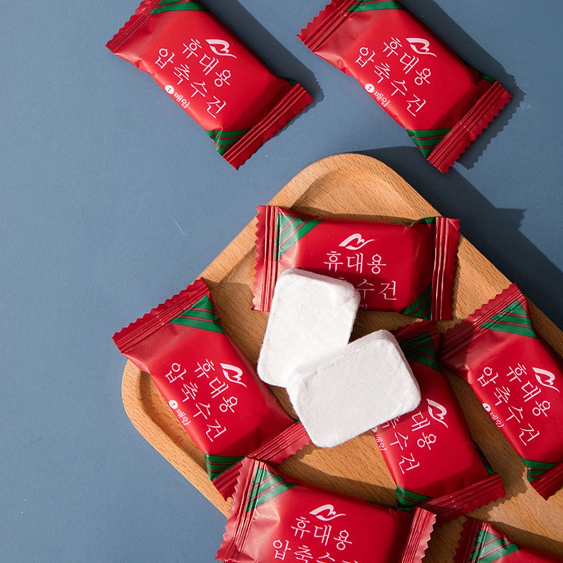 Khăn giấy cotton nén tinh khiết dùng một lần tiện dụng