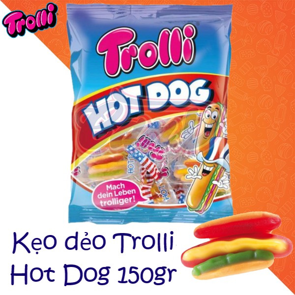 Kẹo dẻo Trolli Hot Dog 150gr