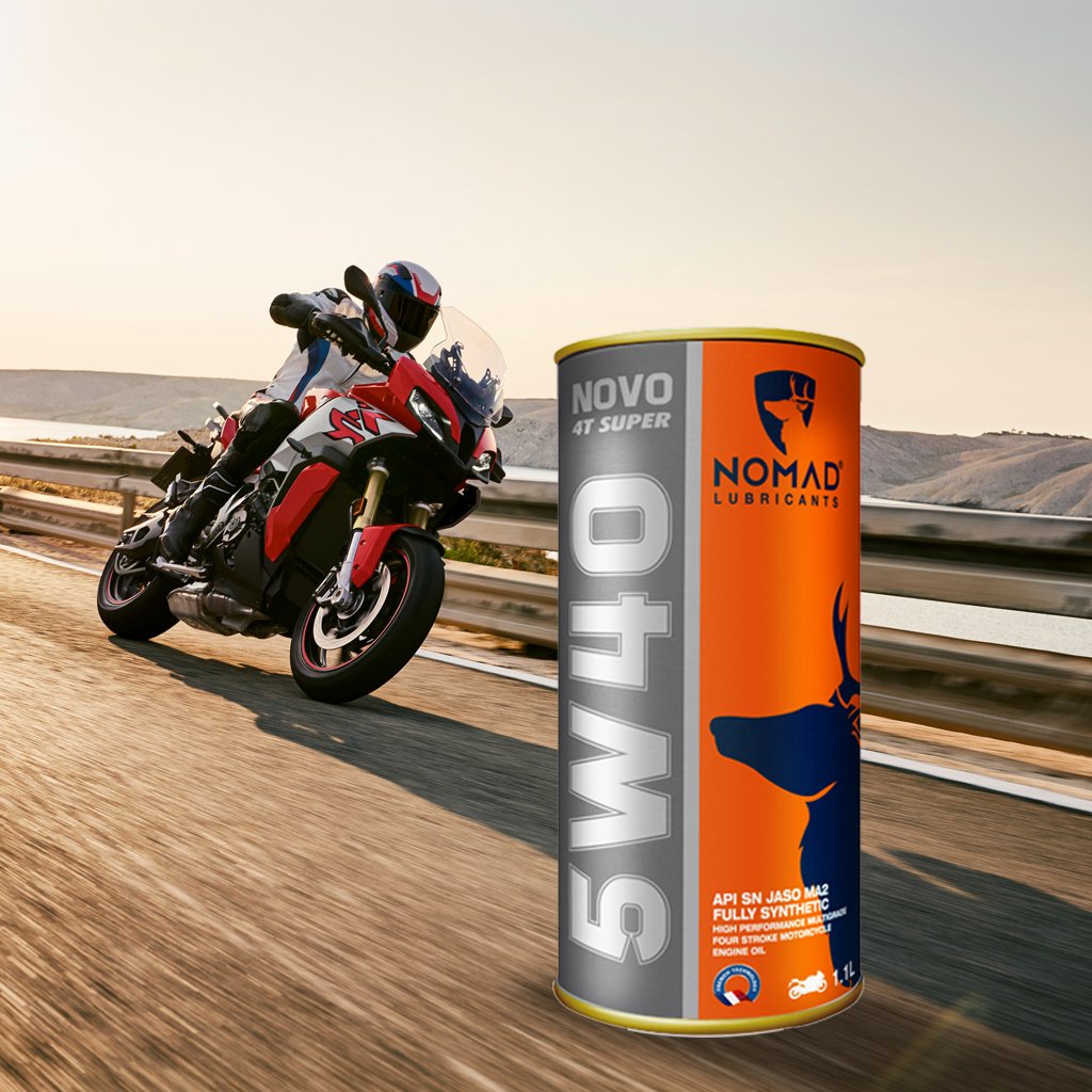 Nhớt Nomad Super 4T 5W40 dành cho xe Winer, raider, xe số, moto