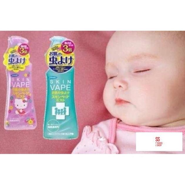 Xịt muỗi và côn trùng Skin Vape 200ml hàng nội địa Nhật an toàn cho bé Rose.beautify