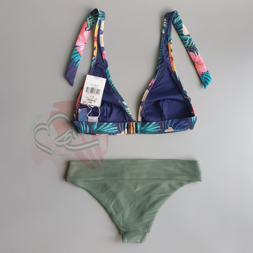 Bộ bơi hai mảnh hoa lá tropical el corte xuất khẩu Ý