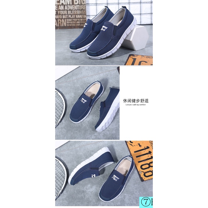 Giày Thể Thao Không Dây Thời Trang Xuân Thu Cho Nam Trung Niên