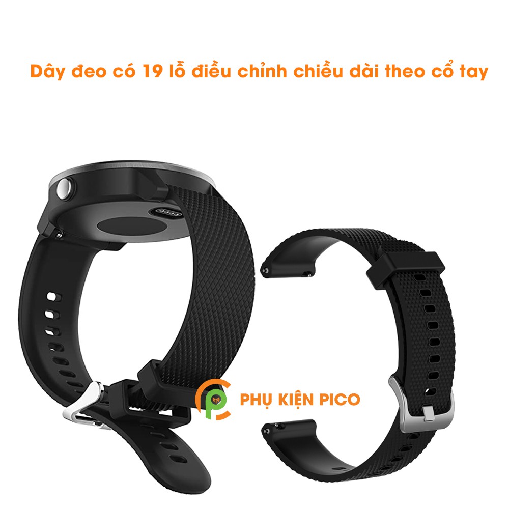 Dây silicon đồng hồ Samsung Galaxy Watch Active 2 bản 40/44mm dây 20mm vân carbon