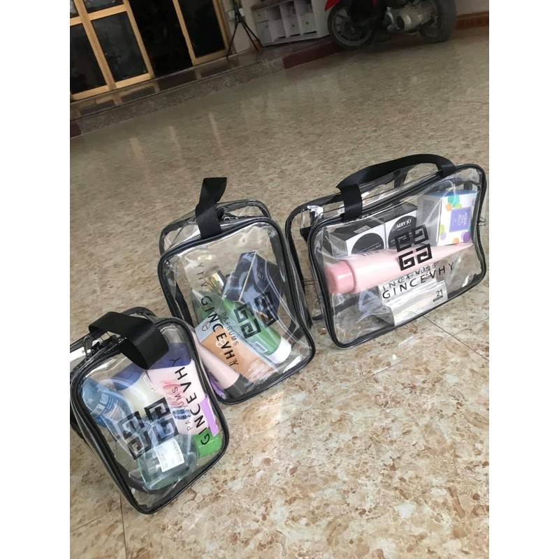 Set 3 túi nhựa trong đựng đồ đa năng loại dầy ( có ảnh chụp thật )