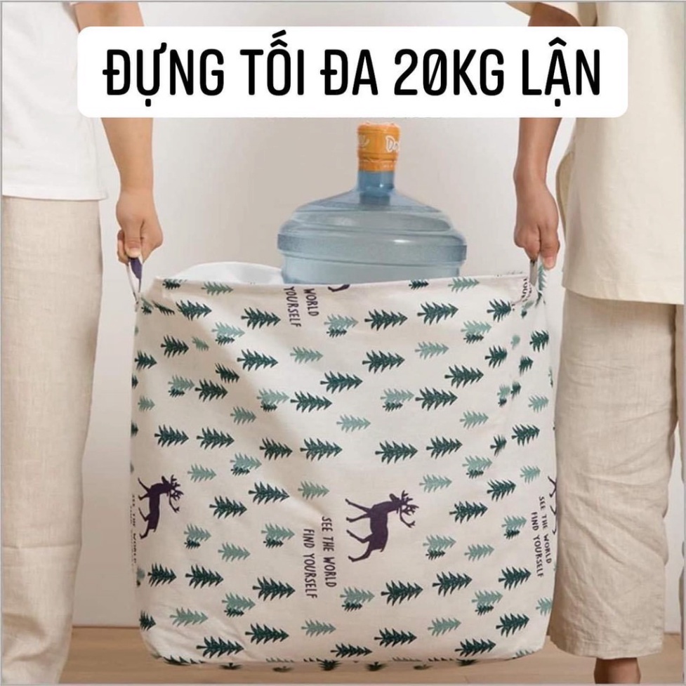 Giỏ đựng đồ quần áo đa năng bằng vải cỡ lớn, Túi đựng chăn màn đa năng có thể xếp gọn 100L