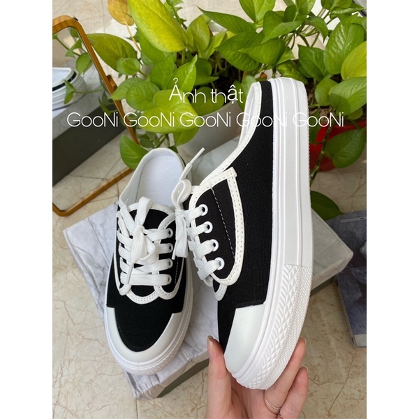 Giày thể thao, giày sneaker dẫm gót tiện dụng năng động phong cách thời trang dành cho nữ