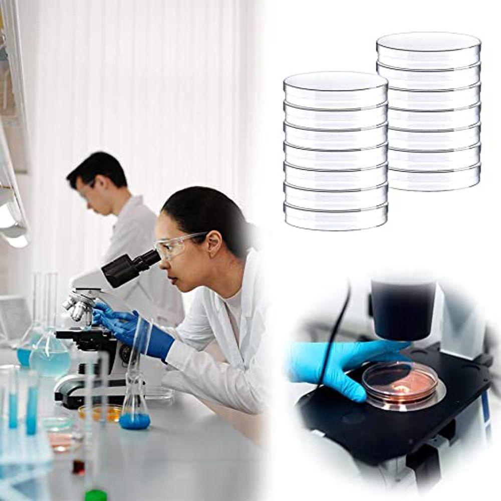 CLEOES Đĩa Nhựa Trong Suốt Chống Vi Khuẩn 90x15mm Có Nắp Đậy Tiện Dụng Cho Trường Học
