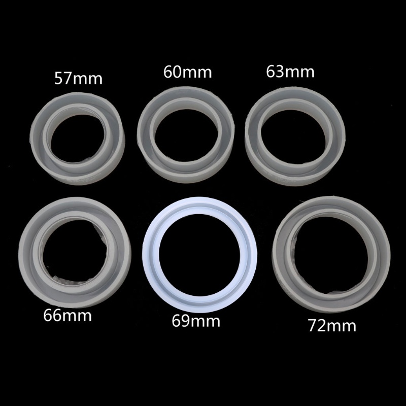 [Hàng mới về] Khuôn làm trang sức bằng silicone 6 kích cỡ khác nhau