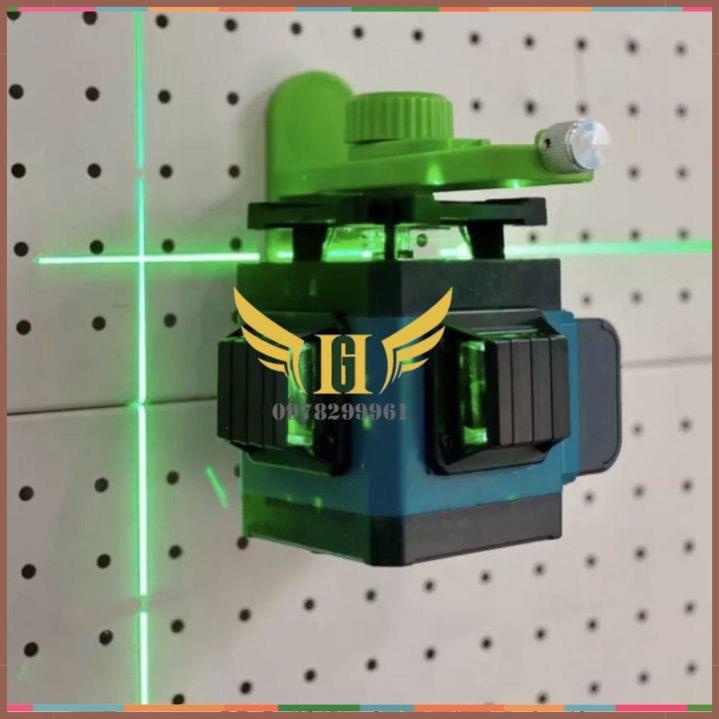 Máy Bắn Cốt 12 Tia Xanh Máy Cân Bằng Laser Ma kita Điều Khiển Từ Xa, 2 Pin Sạc, Tặng Kèm Chân Trụ 1m2