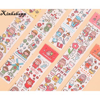 Sticker 39x6,5cm Cô Gái Luho (Xanh Dương)