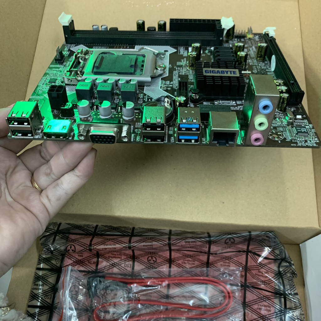 Mainboard Gigabyte 𝓕𝓡𝓔𝓔𝓢𝓗𝓘𝓟 Bo Mạch Gigabyte H61 DDR3 Công Ty Box ( BH 36 tháng ) SPTECH COMPUTER