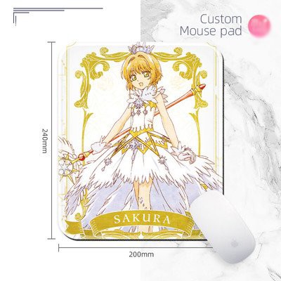 Miếng di chuột in hình SAKURA THỦ LĨNH THẺ BÀI Cardcaptor Sakura anime chibi nhiều mẫu kê chuột lót chuột