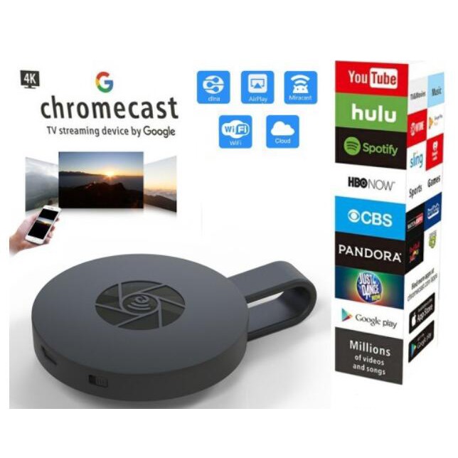 Mirascreen Thiết Bị Chia Sẻ Tín Hiệu Màn Hình Không Dây Chromecast G2 Miracast