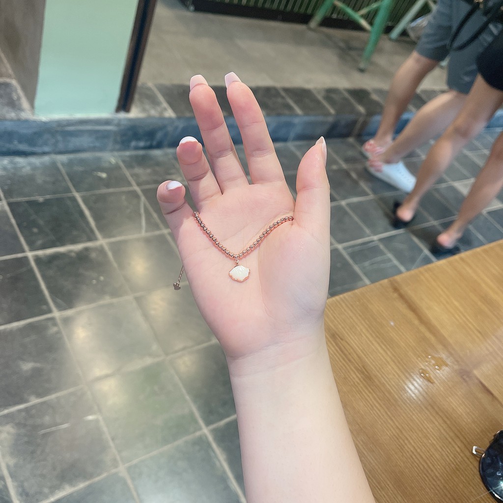 Vòng Tay Bạc Nữ Mon Lilas Bi Tròn Cá Tính V062102-3