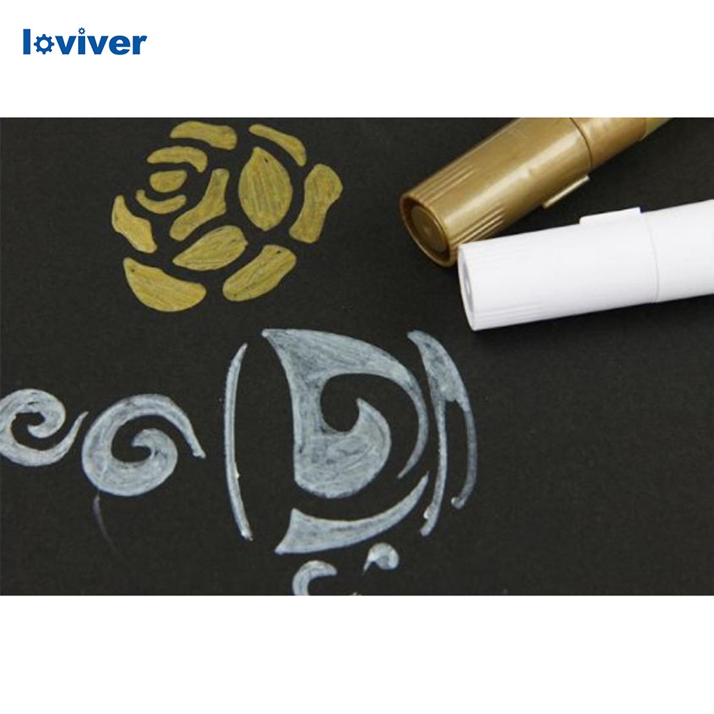 Bút acrylic chống thấm nước dùng để vẽ trên đá thủy tinh vải kim loại gỗ gốm hoặc làm đồ thủ công DIY