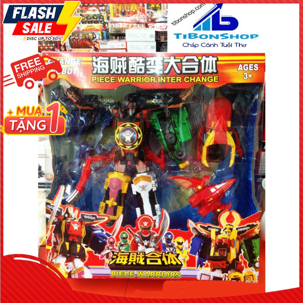 Lắp ghép robot dị nhân hải tặc Robo Piece Warriors - 3 mẫu ✔Tặng bộ bài tây anime
