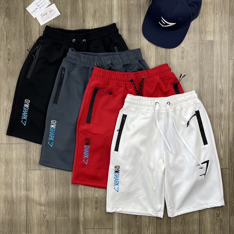 Quần đùi nam thể thao DO GYM SHOP logo thêu thun poly co giãn 4 chiều thoáng mát