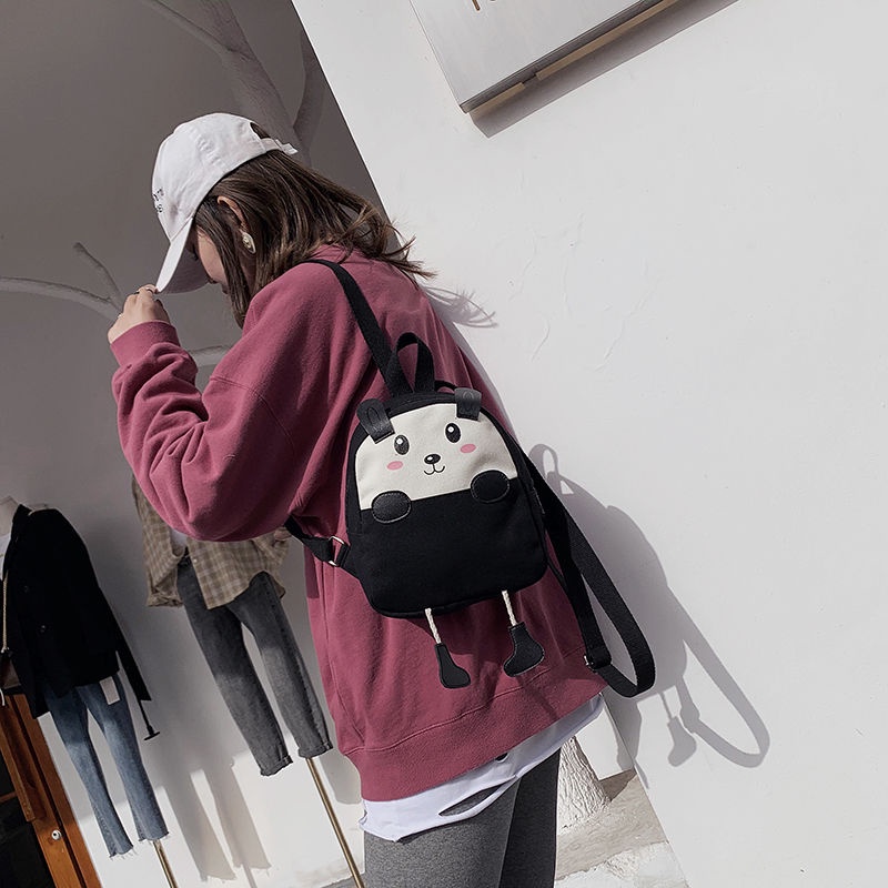 Ba Lô Đi Học Thiết Kế Nhỏ Nhắn Vải Canvas Họa Tiết Hoạt Hình Xinh Xắn Dành Cho Bé Mẫu Giáo